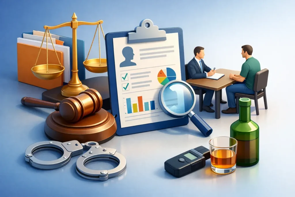 What a Court Ordered Alcohol Evaluation Covers